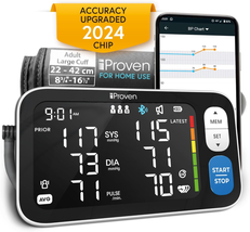 IPROVEN New 2023 Smart Upper Arm Blood Pressure Monitor - Home Use, 500 Memory S - £34.95 GBP