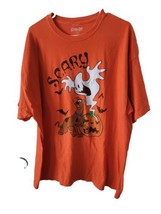 Scooby-Doo T-Shirt Plus 2XL Orange Scary Ghost Halloween Pumpkin Bat - £12.26 GBP