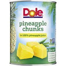 Dole Pineapple Chunks in Juice, 20 Ounce -- 12 per case. - $29.00