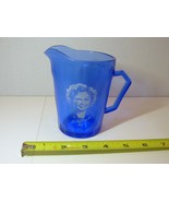 Vintage Glass Shirley Temple Cobalt Blue Cream Pitcher 4.5” FREE SHIPPING - $24.99 CAD