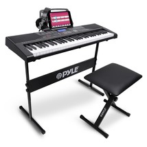 Pyle 61 Keys Digital Electronic Piano Keyboard with Bluetooth, Preset Selectable - £239.04 GBP