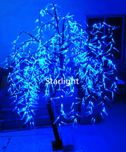 6.5ft/2m Outdoor Blue LED Artificial Willow Weeping Christmas Tree Rainp... - £313.19 GBP