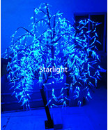 6.5ft/2m Outdoor Blue LED Artificial Willow Weeping Christmas Tree Rainp... - £311.17 GBP