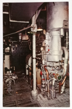 USS North Carolina Battleship Ship Engine Room Wilmington NC UNP Postcard c1960s - $3.99