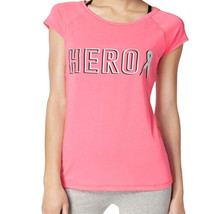 allbrand365 designer Womens Activewear Graphic Short Sleeves T-Shirt,Pink,Large - £21.17 GBP