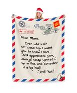 Dear Mom Blanket I Love You Letter Warm Soft Throw Blanket 80x60 - $224.96 MXN