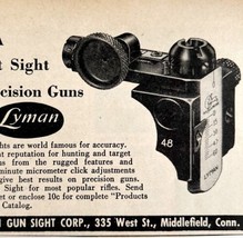 Lyman Precision Gun Sights 1953 Advertisement Hunting Firearms DWEE10 - $27.38 CAD