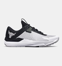 New Under Armour Men&#39;s Project Rock Bsr 2 Sz 8.5 White Training Shoes Sneakers - £70.52 GBP