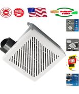 Modern White Bathroom Exhaust Fan, 50 CFM - Energy Efficient, 2.0 Sones ... - $61.31 CAD