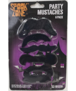 Spook Zone Party Mustache Set, 6 Pack - $273.30 MXN