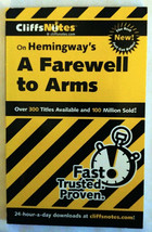 Cliffs Notes - Hemingway&#39;s A Farewell to Arms (by Adam Sexton - 2000) - £7.90 GBP