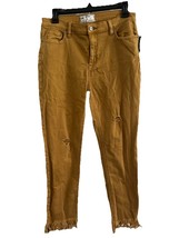 Free People Pants NWT Brown With Fringe Accents On Ankles In Woman’s 28 ... - $333.75 MXN