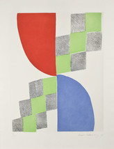 Incisione Astratta Di Sonia Delaunay Firmata Edizione Limitata #71/100 26&quot;x20&quot; - £3,618.93 GBP