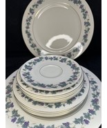 Theodore Haviland Plate Lot Of 9 Grape Pattern Dinner Salad Bread Tea - £25.65 GBP