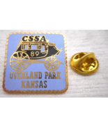 1989 CSSA Overland Park Kansas SHRINER MASON Stagecoach Lapel Pin Blue a... - £10.21 GBP