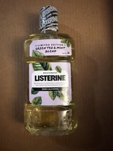Listerine 500 mL Limited Edition Green Tea &amp; Mint Blend Mouthwash Exp 5/23 - £16.40 GBP