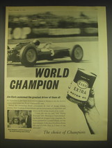 1963 Esso Extra Motor Oil Advertisement - World Champion Jim Clark - $18.49