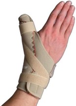 Thermoskin Thumb Support, Thumb Spica, Beige, Right, XX-Large, New - $24.25