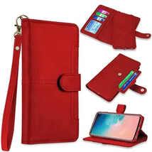 For Samsung Note 9 PU Leather Wallet Magnetic Case RED - £4.60 GBP