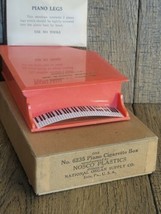 Vintage Circa 1950s No. 6235 Piano Cigarette Box By Nosco Plastics National  - £13.66 GBP