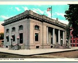 United States Post Office Building Fitchburg Massachusetts UNP WB Postca... - $2.92