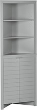 Riverridge Madison Bathroom Corner Storage Cabinet With Open Shelves And - $2,520.61 MXN
