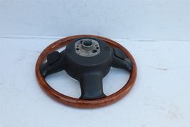04-05 Audi A8 Steering Wheel Vavona Wood Amber & Leather 3 Spoke image 15