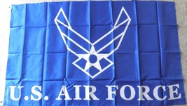 USAF US AIR FORCE WINGS UNITED STATES NYLON POLYESTER FLAG 3 X 5 FEET - $15.94