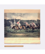 John Charles Dollman Polo Match Hand Colored Engraving - £31.38 GBP