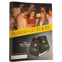 Players Kings Cigarette Vintage 80s Print Ad 1983 Retro Smoking Phillip Morris - £16.88 GBP