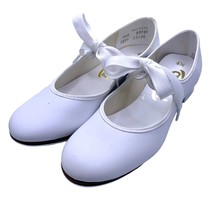 Award Tyette Mary Jane Tap Dance Shoes White Womens 5 Narrow New Show Re... - £15.46 GBP