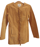 Ariat Women&#39;s Western Pigskin Leather Suede Jacket Medium Fringe Buckski... - £62.50 GBP