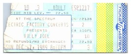 Billy Joel Ticket Stub December 17 1989 Philadelphia Pennsylvania - £19.69 GBP