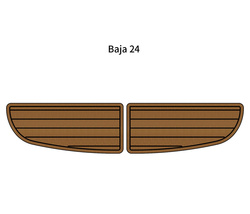 Baja 24 Swim Platform Step Mat Boat EVA Faux Foam Teak Deck Floor Pad Fl... - $281.00