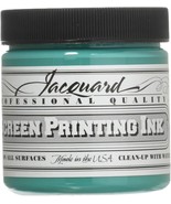 Jacquard Professional Screen Print Ink Water Soluable 4oz Jar Turquoise (113) - $496.62 MXN
