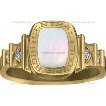 Women&#39;s Darling Essence Class Ring Opal with Moissanite accents - £95.60 GBP