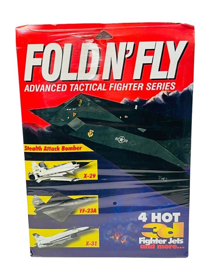Lockheed Stealth AG - Fold N Fly Advanced Tactical Fighter Series 4 Jets... - $15.43
