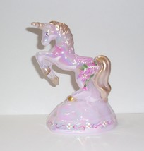 Fenton Glass Pink Carnival Unicorn Figurine HP Ltd Ed Series 2 NFGS F Burton - £175.11 GBP