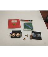Vintage Lot Military Ribbons Pins Buttons Insignia US Army - $29.69