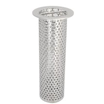 2&quot; Commercial Floor Drain Strainer, 6&quot; Tall, Perforated Stainless Steel - £96.93 GBP