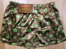 Swanky Dank Weed Boxer Shorts Marijauna Underwear Polyester Small Brand New - £10.75 GBP