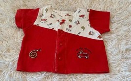 Vintage Firetruck Shirt Size 3-6 Months To The Rescue Dalmatian Puppy  - $7.69