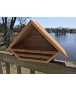 Dove Robin Nesting Box Nest Platform Shelter Bird House Birdhouse Solid ... - $37.99+