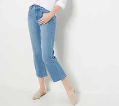 NYDJ Marilyn Straight Crop Jeans in Cool Embrace - Elodie, REG 14  A489391 - £47.44 GBP