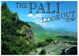 Nuuanu Pali lookout with view of Windward Oahu Hawaii Postcard - £5.39 GBP