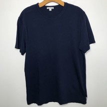 James Perse T-Shirt Medium Mens Blue Crew Neck Short Sleeve Casual Thick Jersey - £18.05 GBP