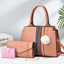 Three-Piece Big Bag Female  Fashion Large Capacity Color Matching Ladies Shoulde - $52.00