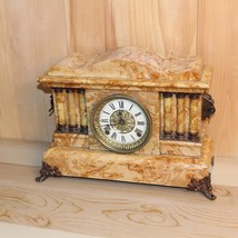 Antique Seth Thomas 8 Day Adamantine Mantle Clock ~Serviced ~ Running ~ Unusual~ - £357.21 GBP