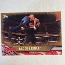 2017 Topps WWE Road to Wrestlemania #19 Brock Lesnar F-5&#39;s Dean Ambrose - £1.00 GBP