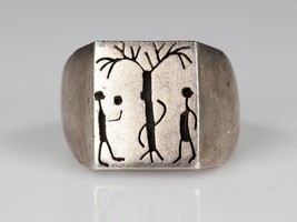 Forbidden Fruit Sterling Silver Band Ring Size 9 - £127.90 GBP